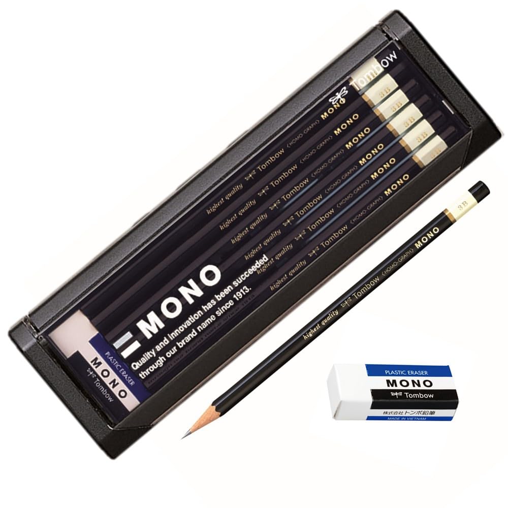 Amazon | トンボ鉛筆 高級鉛筆 3B MONO (超微粒子芯のハイスタンダード